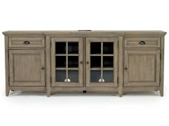 Mor Furniture Media Consoles & Hutches|Tv Stands|Bay Creek Media Console In Nutmeg W/ Usb Charger, 70 Inch
