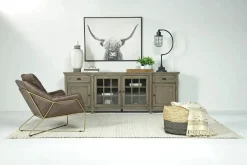 Mor Furniture Media Consoles & Hutches|Tv Stands|Bay Creek Media Console In Nutmeg W/ Usb Charger, 70 Inch