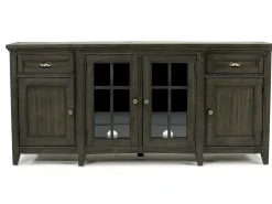 Mor Furniture Media Consoles & Hutches|Tv Stands|Bay Creek Media Console In Nutmeg W/ Usb Charger, 70 Inch