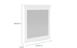 Mor Furniture Bedroom Mirrors|Bay Creek Mirror In Light Gray