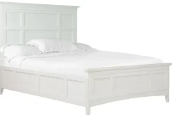 Mor Furniture Beds|Bay Creek Panel Bed In Light Gray, Queen