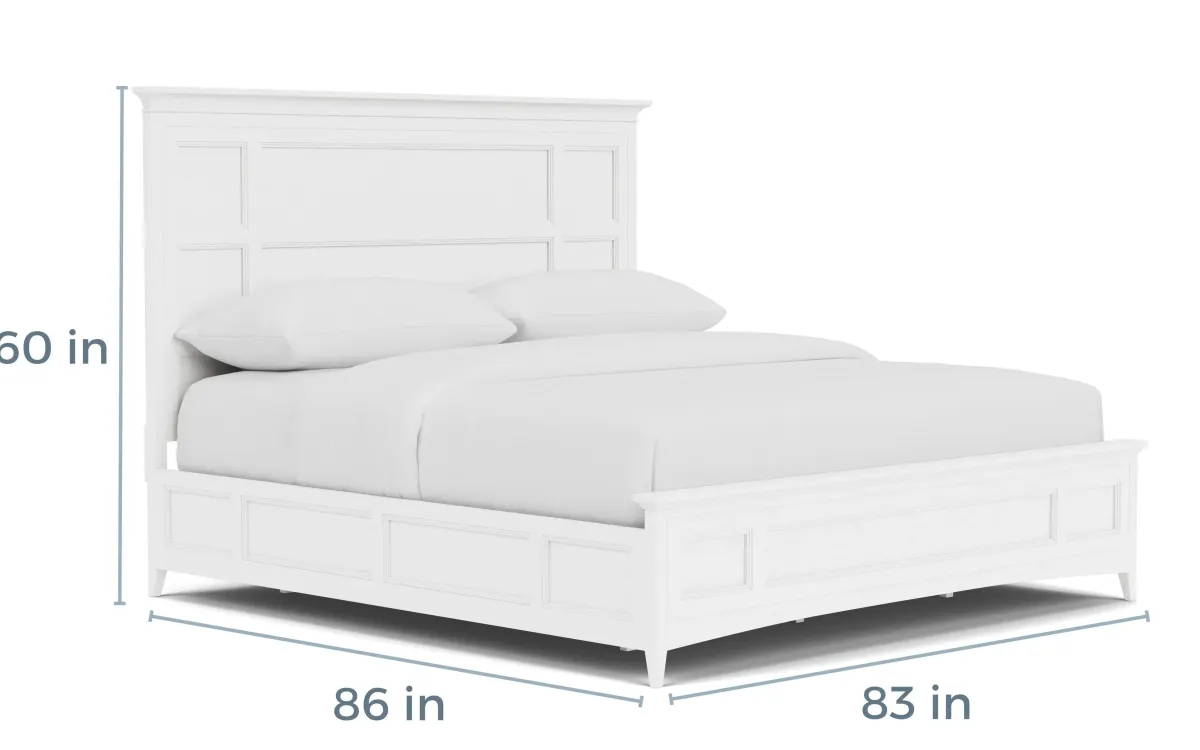 Mor Furniture Beds|Bay Creek Panel Bed In Light Gray, Queen