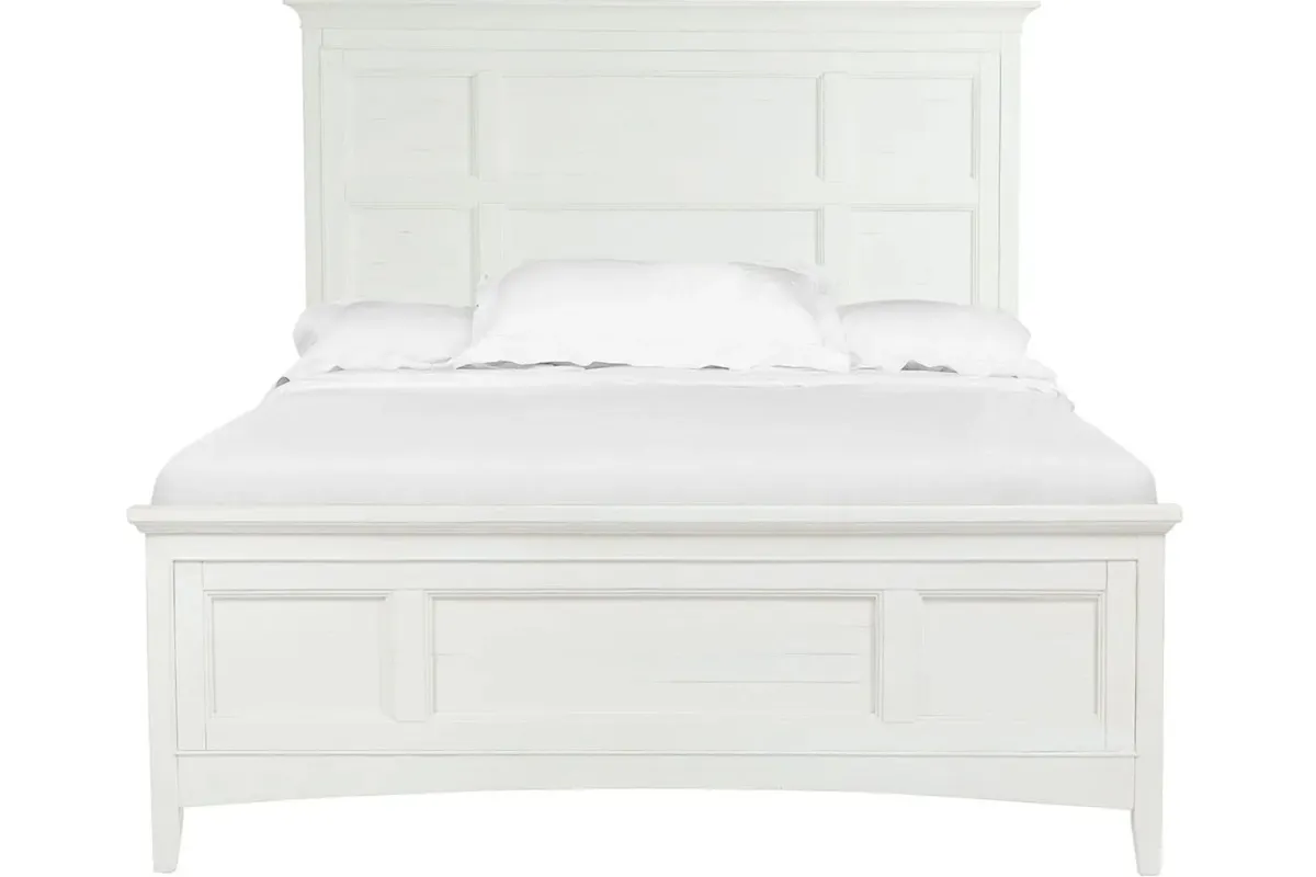 Mor Furniture Beds|Bay Creek Panel Bed In Light Gray, Queen