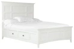 Mor Furniture Beds|Bay Creek Panel Bed In Light Gray, Queen