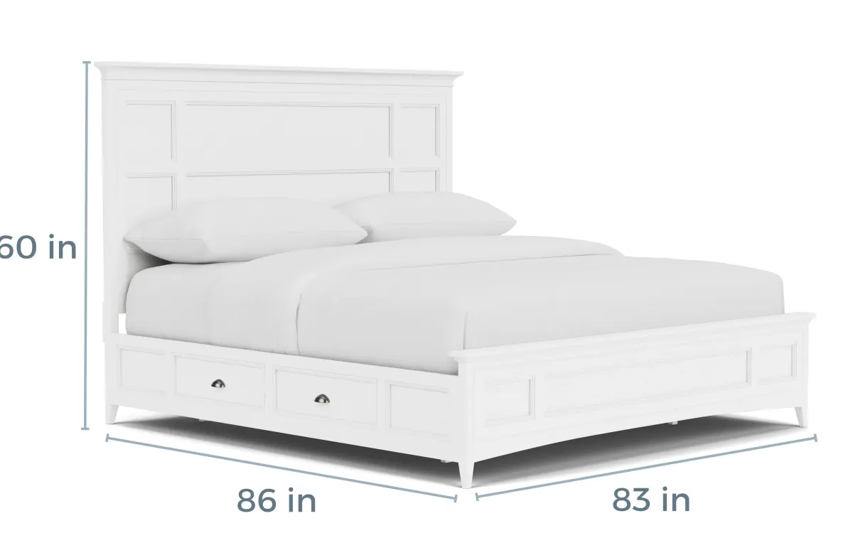 Mor Furniture Beds|Bay Creek Panel Bed In Light Gray, Queen