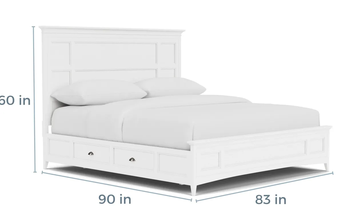 Mor Furniture Beds|Bay Creek Panel Bed In Light Gray, Queen