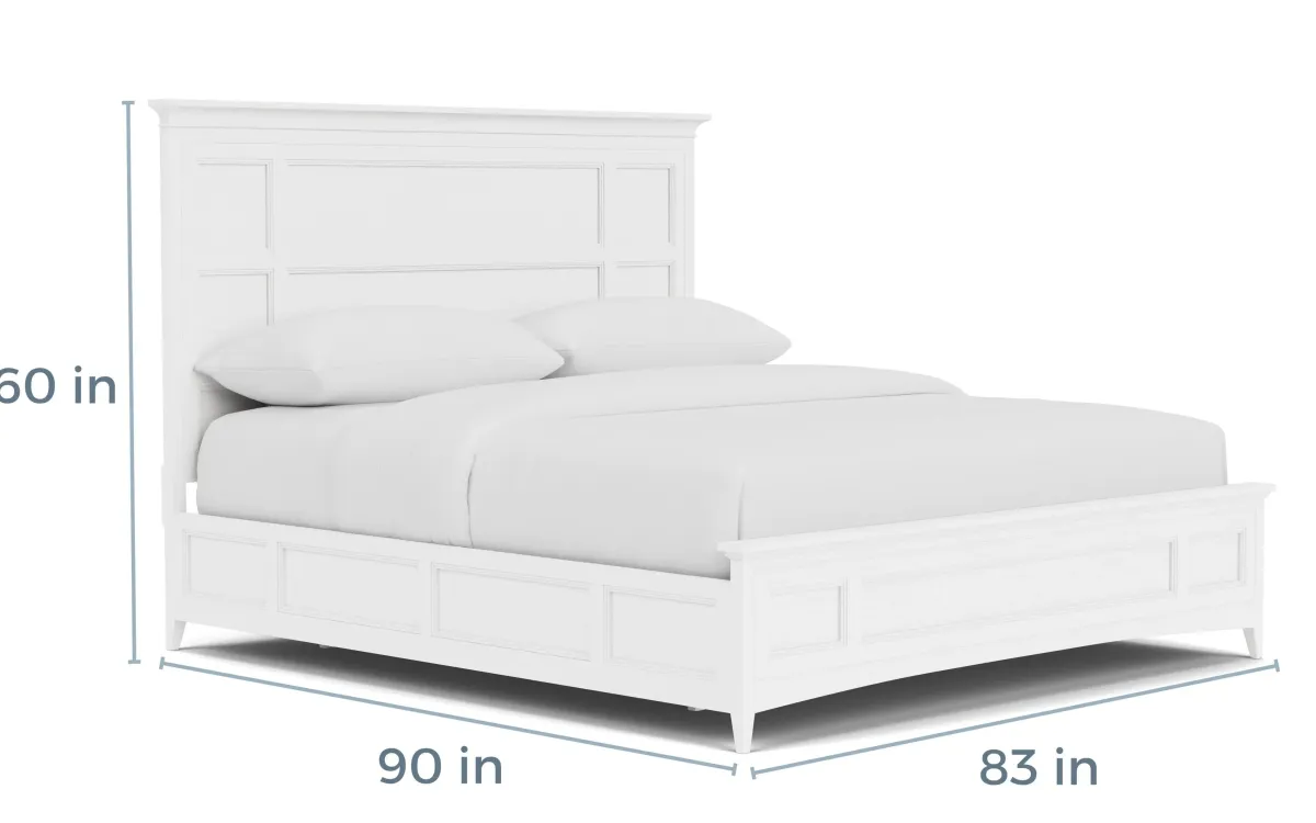 Mor Furniture Beds|Bay Creek Panel Bed In Light Gray, Queen