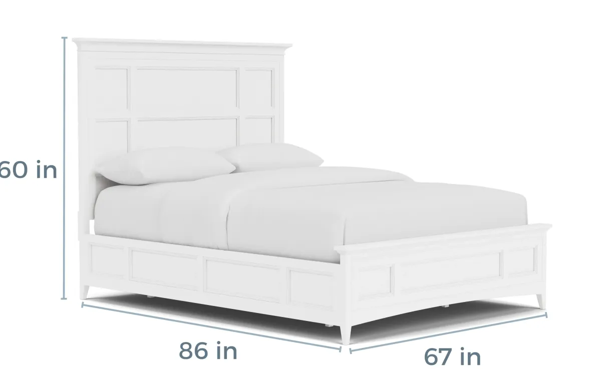 Mor Furniture Beds|Bay Creek Panel Bed In Light Gray, Queen