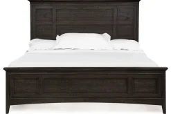 Mor Furniture Beds|Bay Creek Panel Bed In Light Gray, Queen