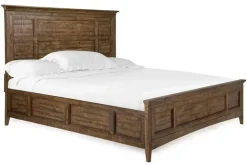 Mor Furniture Beds|Bay Creek Panel Bed In Light Gray, Queen