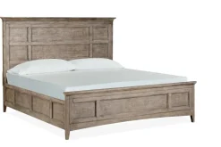 Mor Furniture Bedroom Sets|Bay Creek Panel Bed W/ Storage, Dresser, Mirror & Nightstand In Nutmeg, Queen Toasted Nutmeg
