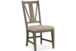 Mor Furniture Dining Chairs|Bay Creek Side Chair In Light Gray, V-Back
