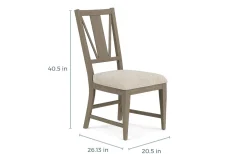 Mor Furniture Dining Chairs|Bay Creek Side Chair In Light Gray, V-Back