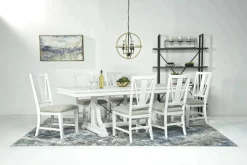 Mor Furniture Dining Chairs|Bay Creek Side Chair In Light Gray, V-Back