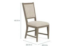 Mor Furniture Dining Chairs|Bay Creek Side Chair In Light Gray, V-Back