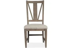 Mor Furniture Dining Chairs|Bay Creek Side Chair In Light Gray, V-Back