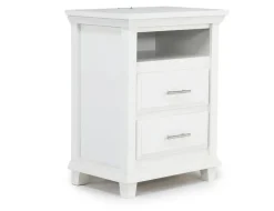 Mor Furniture Nightstands|Bella Bookshelf Nightstand In White