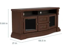 Mor Furniture Media Consoles & Hutches|Tv Stands|Bella Media Console In Brown, 67 Inch