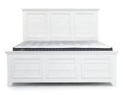 Mor Furniture Beds|Bella Panel Bed In White, Twin