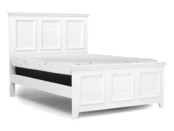 Mor Furniture Beds|Bella Panel Bed In White, Twin