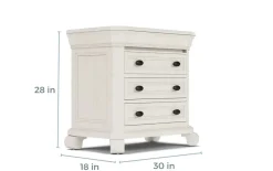 Mor Furniture Nightstands|Bellamy 4 Drawer Nightstand In Charcoal