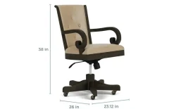 Mor Furniture Desk Chairs|Bellamy Desk Chair In White