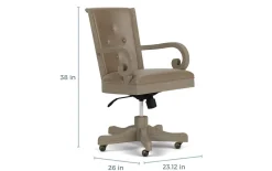 Mor Furniture Desk Chairs|Bellamy Desk Chair In White