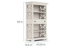 Mor Furniture Bookcases & Library Walls|Bellamy Office Bookcase In White