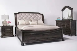 Mor Furniture Beds|Bellamy Sleigh Bed W/ Storage In White, Queen