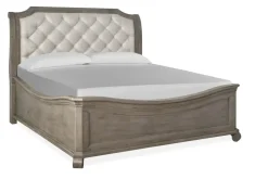 Mor Furniture Beds|Bellamy Sleigh Bed W/ Storage In White, Queen