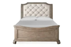 Mor Furniture Beds|Bellamy Sleigh Bed W/ Storage In White, Queen