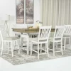 Mor Furniture Seating For 6|Counter Height Dining Sets|Bellevue Counter Height Dining Table & 6 Stools In Antique White