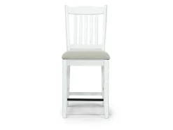 Mor Furniture Seating For 4|Counter Height Dining Sets|Bellevue Counter Height Dining Table & 4 Stools In Antique White