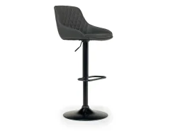 Mor Furniture Barstools|Seating For 2|Bentley Adjustable Height Round Pub Table In Black & 2 Eagle Barstools, Swivel