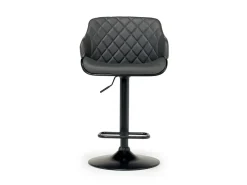 Mor Furniture Barstools|Seating For 2|Bentley Adjustable Height Round Pub Table In Black & 2 Eagle Barstools, Swivel
