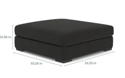 Mor Furniture Ottomans|Bermuda Oversized Ottoman - Custom Order