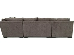Mor Furniture Sectionals|Bermuda Tux Loveseat Chaise Sectional Ii In , Left Facing Victory Sterling