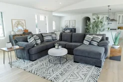 Mor Furniture Sectionals|Bermuda Tux Loveseat Chaise Sectional Ii In , Left Facing Victory Sterling