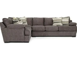 Mor Furniture Sectionals|Bermuda Tux Sofa Sectional In , Left Facing Victory Sterling
