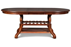 Mor Furniture Seating For 4|Dining Room Sets|Bixby Oval Dining Table & 4 Chairs In Espresso