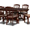 Mor Furniture Seating For 6|Dining Room Sets|Bixby Oval Dining Table & 6 Chairs In Espresso