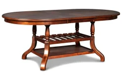 Mor Furniture Seating For 6|Dining Room Sets|Bixby Oval Dining Table & 6 Chairs In Espresso