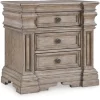 Mor Furniture Nightstands|Blairhurst 3 Drawer Charging Nightstand In Light Grayish Brown