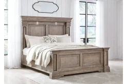 Mor Furniture Beds|Blairhurst Panel Bed In Light Grayish Brown, Queen