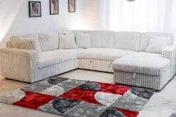 Mor Furniture Sectionals|Bliss Tux Loveseat Chaise Sectional In Mist Gray