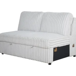 Mor Furniture Sectionals|Bliss Tux Loveseat Chaise Sectional In Mist Gray
