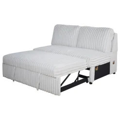 Mor Furniture Sectionals|Bliss Tux Loveseat Chaise Sectional In Mist Gray