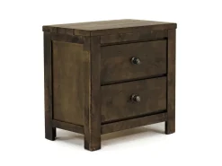 Mor Furniture Bedroom Sets|Blue Ridge Panel Bed, Dresser, Mirror & Nightstand In Rustic Gray, Queen