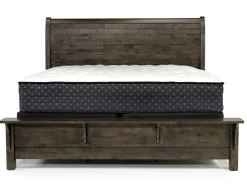 Mor Furniture Beds|Blue Ridge Panel Bed In Rustic Gray, Queen