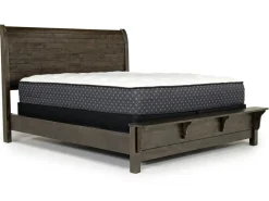 Mor Furniture Beds|Blue Ridge Panel Bed In Rustic Gray, Queen